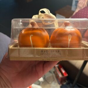 Rae Dunn Orange Pumpkin Salt & Pepper Shaker Pair